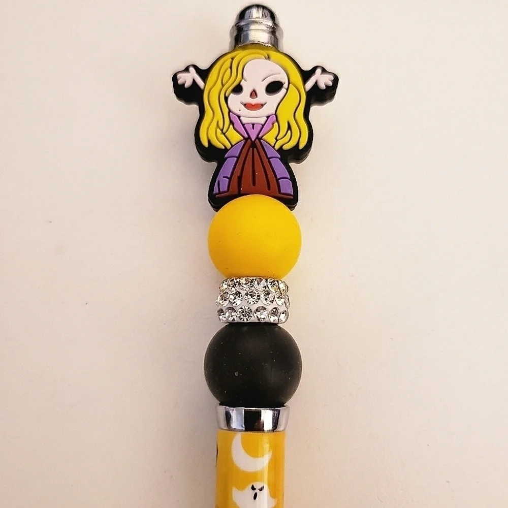 Handmade Hocus Pocus Sarah Sanderson Beaded Silicone Focal Bead Pen